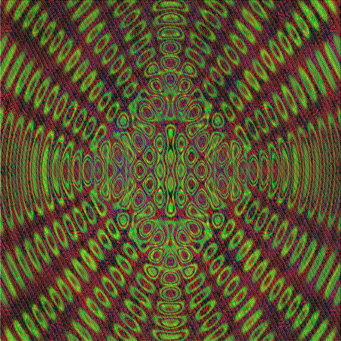 Square Patterned Green Novelty Rug, pat2604