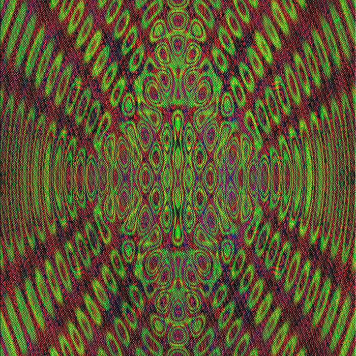 Patterned Green Novelty Rug, pat2604