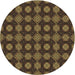 Square Machine Washable Transitional Light Brown Rug in a Living Room, wshpat2605brn