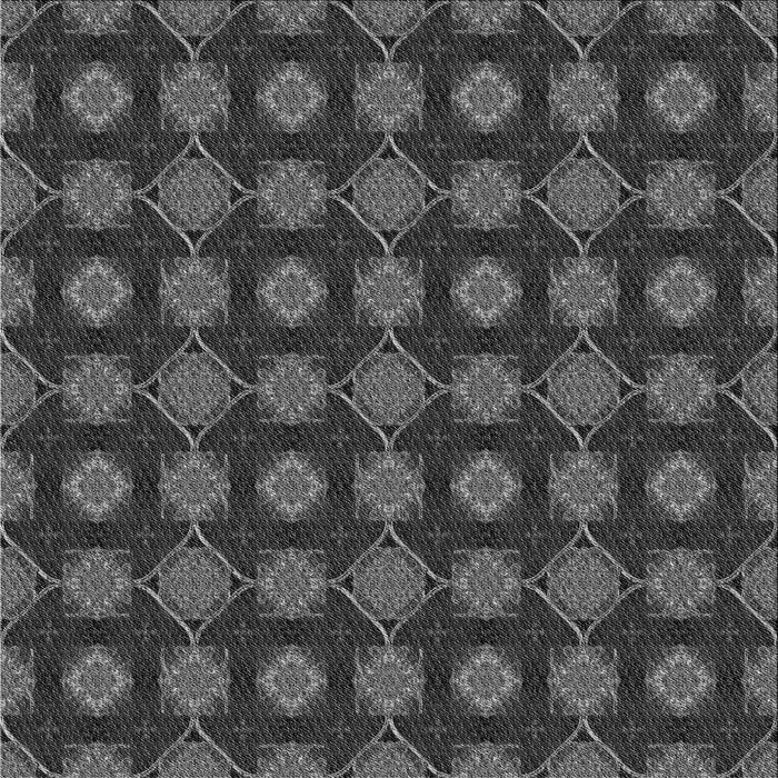 Round Machine Washable Transitional Charcoal Black Rug, wshpat2605gry