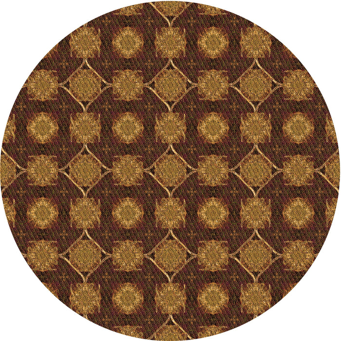 Square Patterned Red Rug, pat2605org