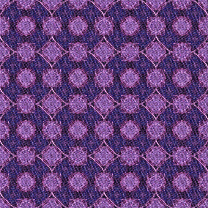 Round Machine Washable Transitional Purple Rug, wshpat2605pur