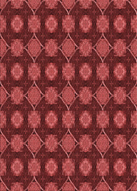 Machine Washable Transitional Red Rug, wshpat2605rd