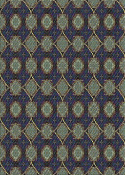 Patterned Charcoal Black Novelty Rug, pat2605
