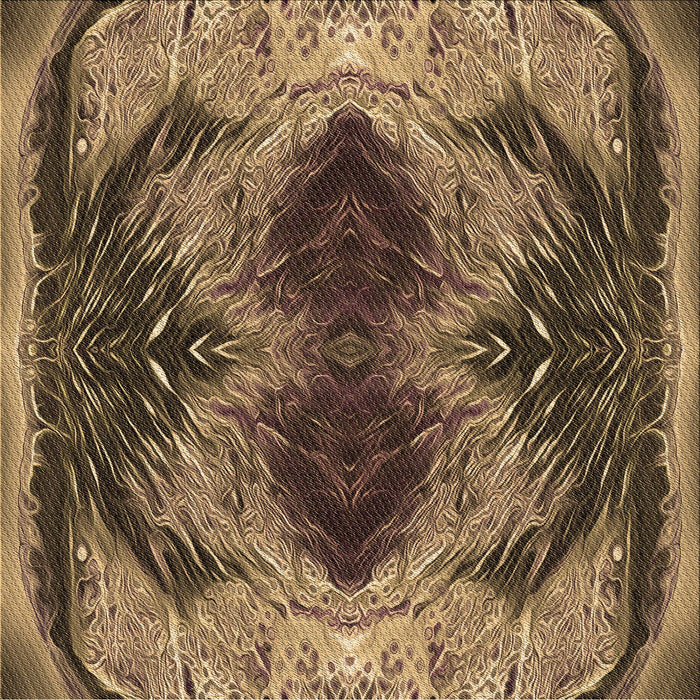 Round Patterned Bronze Brown Rug, pat2606brn