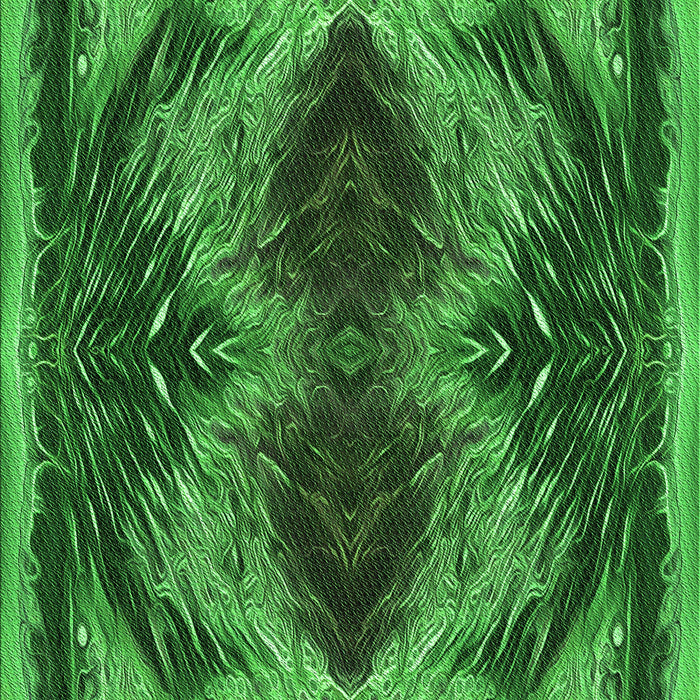 Patterned Deep Emerald Green Rug, pat2606grn