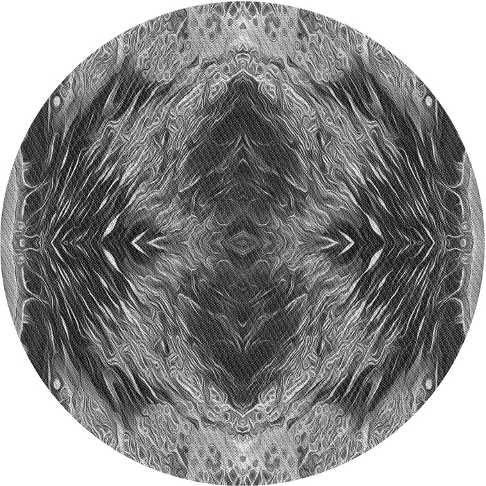 Square Machine Washable Transitional Dark Gray Rug in a Living Room, wshpat2606gry