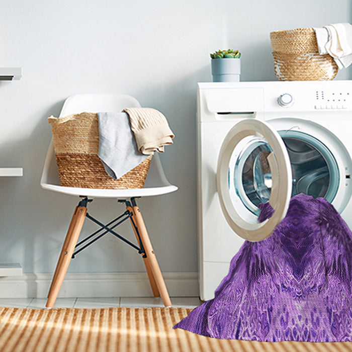 Machine Washable Transitional Purple Rug in a Washing Machine, wshpat2606pur
