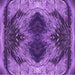 Round Patterned Purple Rug, pat2606pur