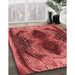 Machine Washable Transitional Red Rug in a Family Room, wshpat2606rd