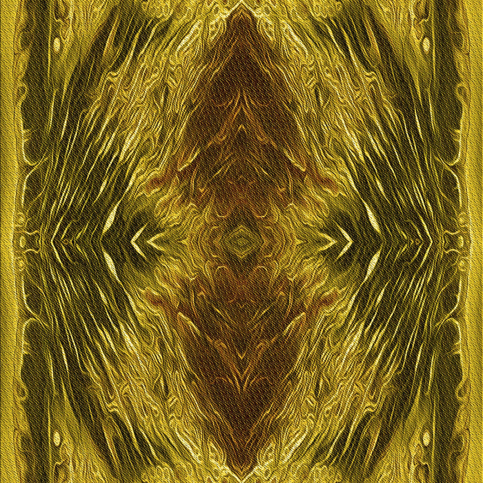 Patterned Yellow Rug, pat2606yw