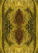 Machine Washable Transitional Yellow Rug, wshpat2606yw