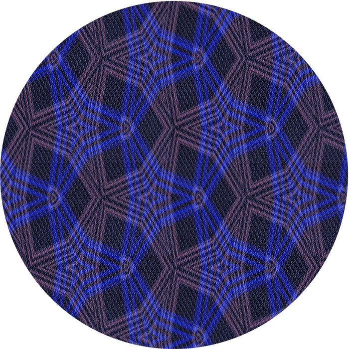 Square Machine Washable Transitional Sapphire Blue Rug in a Living Room, wshpat2607blu