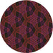 Square Patterned Red Brown Rug, pat2607brn