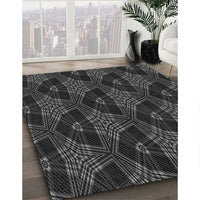 Patterned Ash Gray Rug, pat2607gry