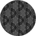 Square Patterned Ash Gray Rug, pat2607gry