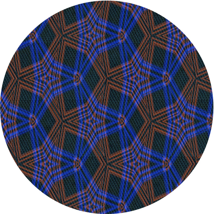 Square Machine Washable Transitional Blue Rug in a Living Room, wshpat2607lblu