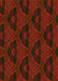 Patterned Red Brown Rug, pat2607yw