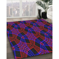 Patterned Purple Novelty Rug, pat2607