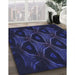 Machine Washable Transitional Night Blue Rug in a Family Room, wshpat2608blu