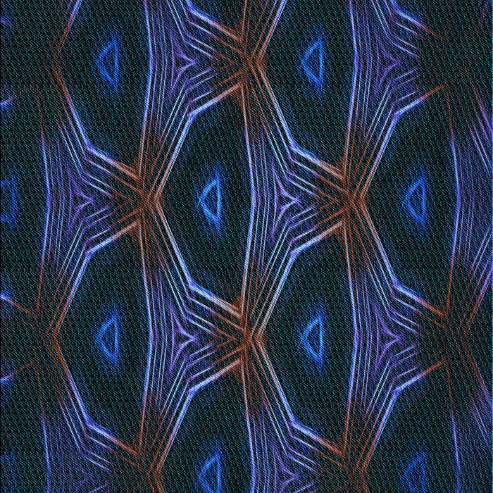 Patterned Blue Rug, pat2608lblu