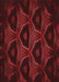 Patterned Maroon Red Rug, pat2608rd