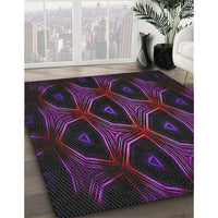 Patterned Purple Novelty Rug, pat2608