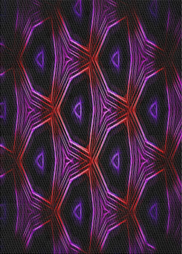 Patterned Purple Novelty Rug, pat2608