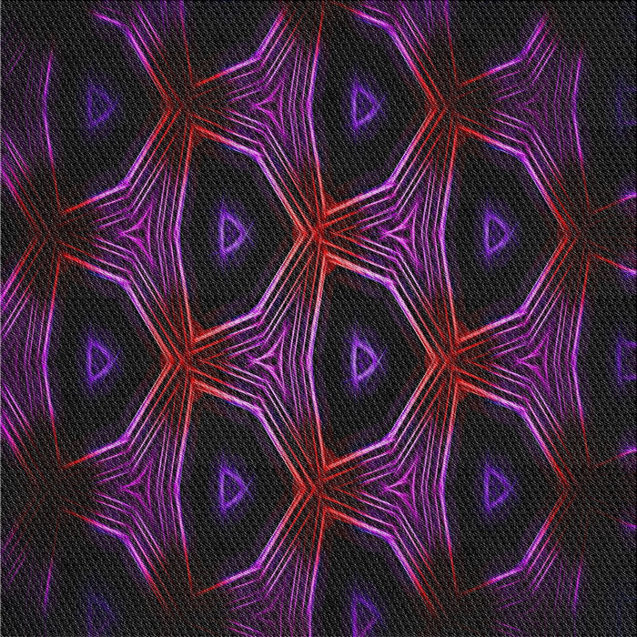 Square Patterned Purple Novelty Rug, pat2608