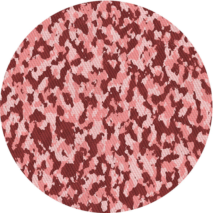 Square Machine Washable Transitional Light Coral Pink Rug in a Living Room, wshpat2609rd