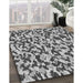 Patterned Light Black Novelty Rug in Family Room, pat2609