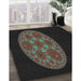 Machine Washable Transitional Black Rug in a Family Room, wshpat260