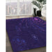 Machine Washable Transitional Amethyst Purple Rug in a Family Room, wshpat261pur