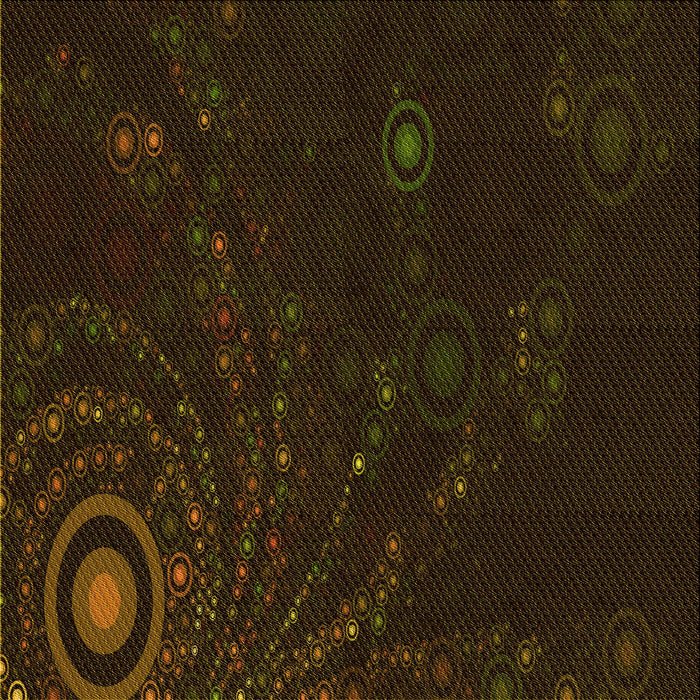 Round Patterned Dark Bronze Brown Rug, pat261yw