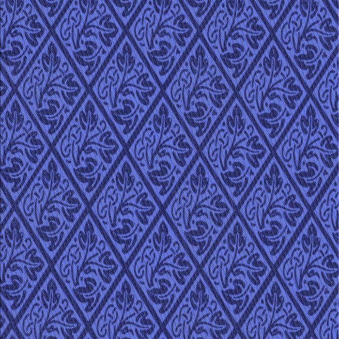 Patterned Blue Rug, pat2610blu