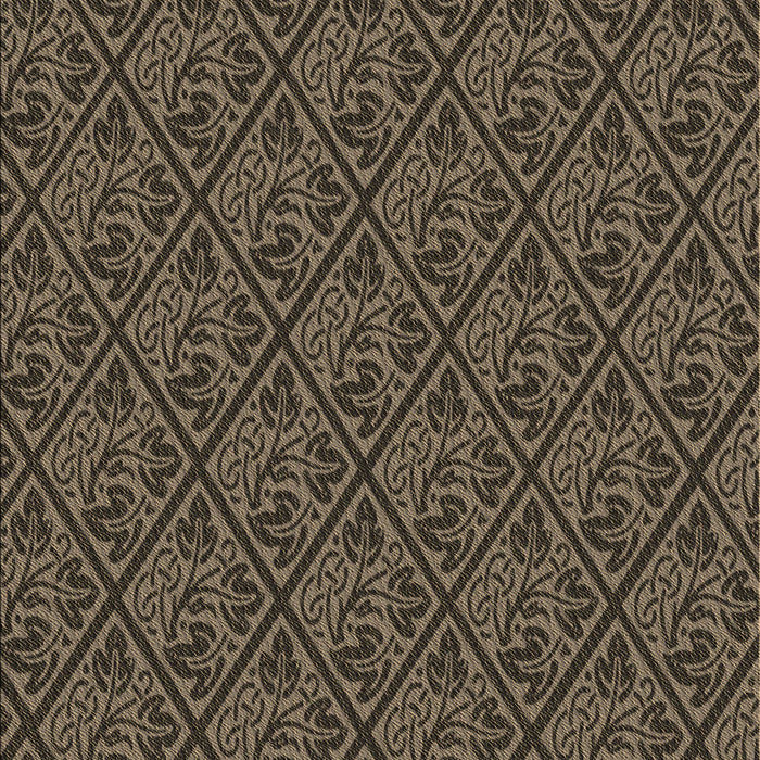 Patterned Burgundy Brown Rug, pat2610brn