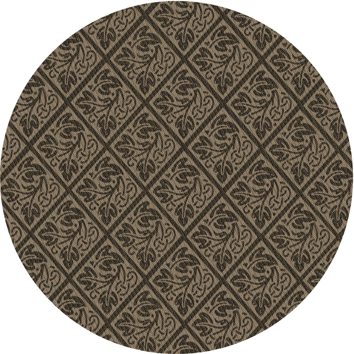 Square Machine Washable Transitional Burgundy Brown Rug in a Living Room, wshpat2610brn