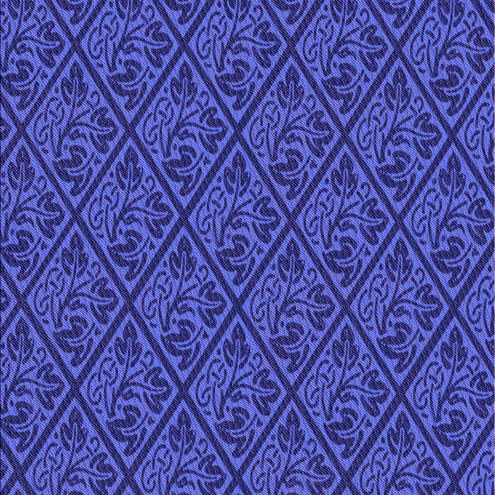 Machine Washable Transitional Cobalt Blue Rug, wshpat2610pur