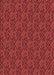 Patterned Cranberry Red Rug, pat2610rd