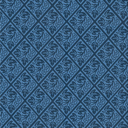Square Patterned Blue Novelty Rug, pat2610