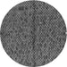 Square Patterned Black Rug, pat2611gry