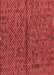 Patterned Tomato Red Rug, pat2611rd