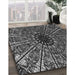 Machine Washable Transitional Charcoal Black Rug in a Family Room, wshpat2612gry