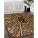 Patterned Bronze Brown Rug in Family Room, pat2612org