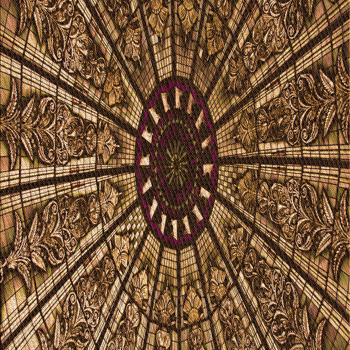 Patterned Bronze Brown Rug, pat2612org