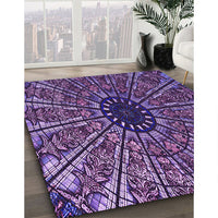 Patterned Purple Rug, pat2612pur