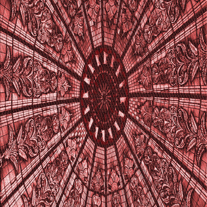 Patterned Maroon Red Rug, pat2612rd