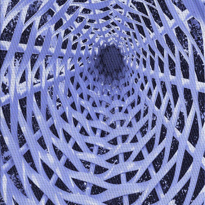 Patterned Sky Blue Rug, pat2613blu