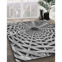 Patterned Cloud Gray Rug, pat2613gry