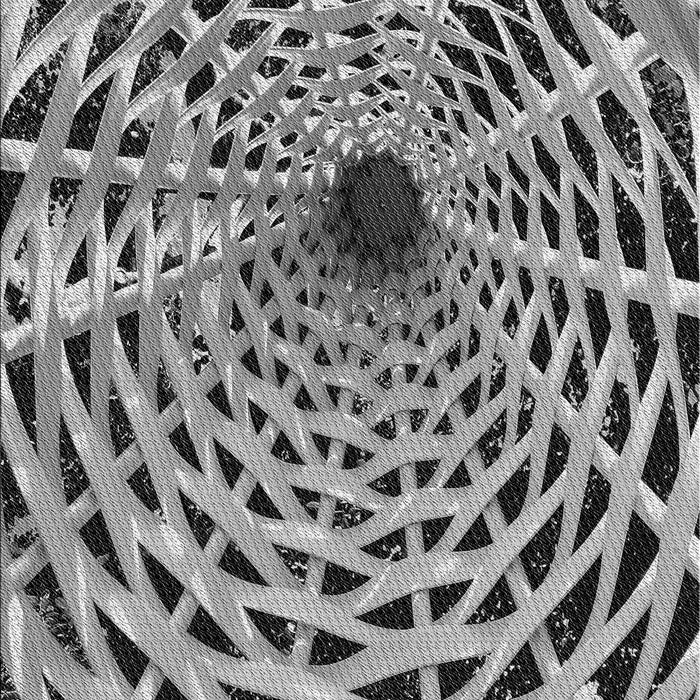 Machine Washable Transitional Cloud Gray Rug, wshpat2613gry